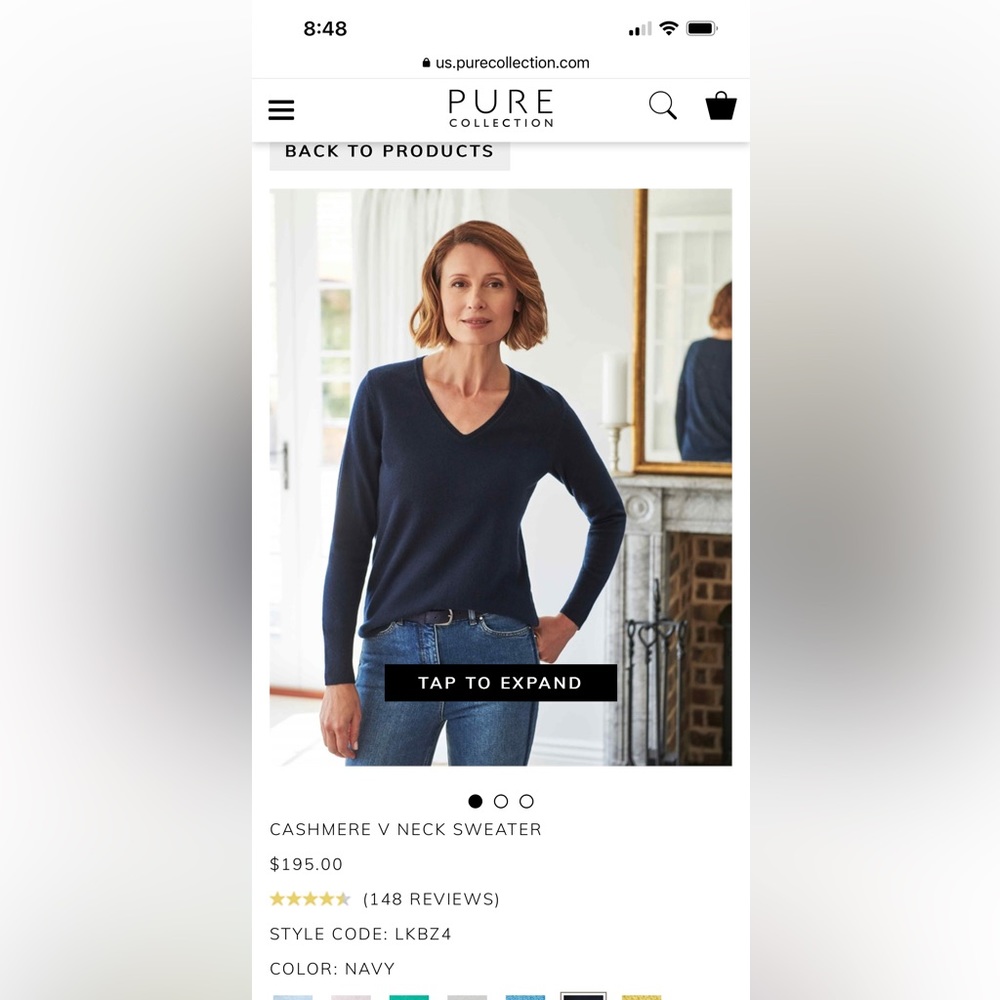 Pure Collection 100 Cashmere Sweater